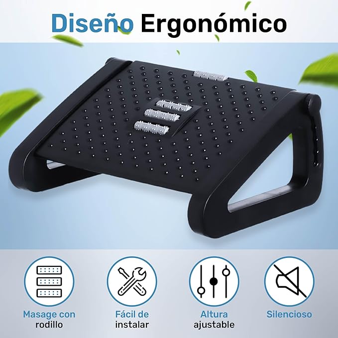 Reposapiés ergonómico antideslizante